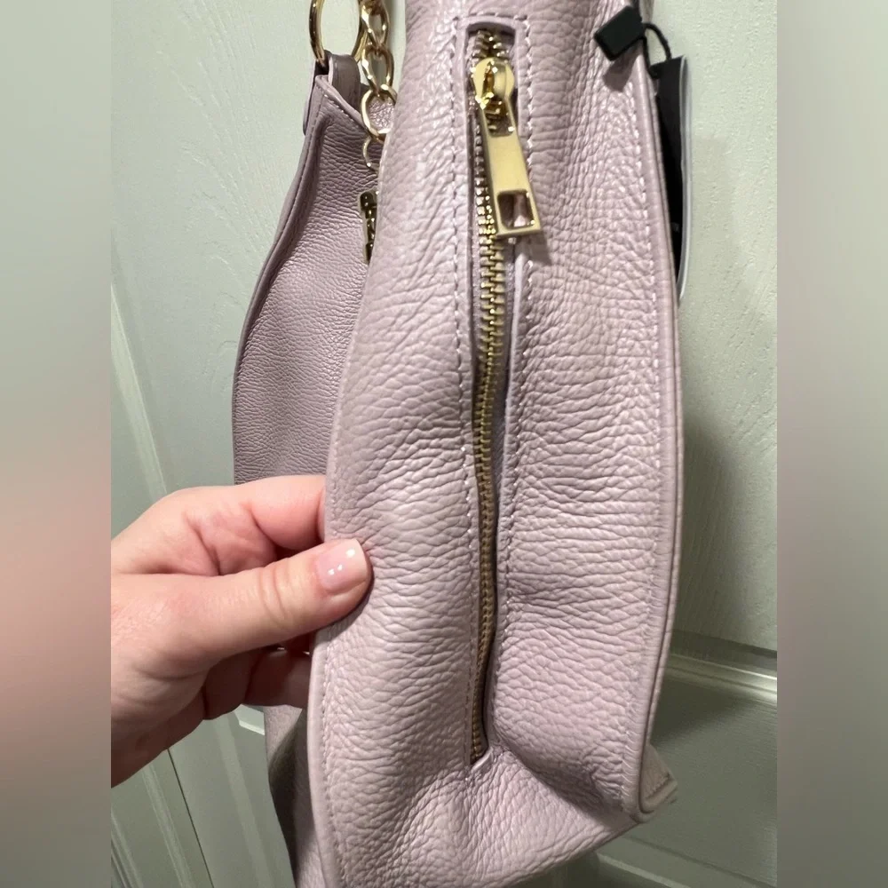 Antonella Ferrante Made in Italy lilac Crossbody Hobo Purse